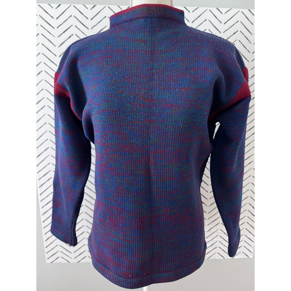 Meggi‎ Hand Loomed 100% Wool Sweater Cowl Neck Made in Germany Size M